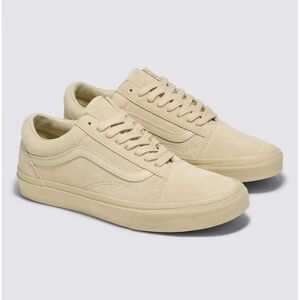 VANS Old Skool Men’s Beige Suede Sneakers w Leather Striping Gum Soles